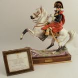 A Royal Worcester limited edition model, Napoleon, from the Famous Military Commanders Series,
