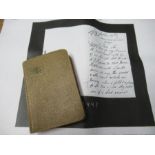 World War 1, New Testament and copy of military records belonging to Private Robert Heggison, 1st