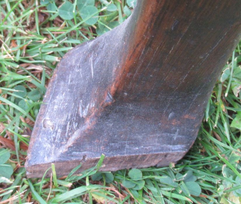 An Antique oak lowboy, fitted one long drawer and two short drawers, raised on cabriole legs and pad - Image 5 of 5