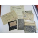 World War 1, a collection of German army documents, relating to Karl Bachmann, dob 7 June 1895, to