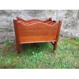 A mahogany Canterbury, width 17ins x height 16.5ins