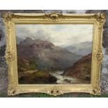 Alfred de Breanski, oil on canvas, Aberglaslyn near Beddgelert North Wales, 23.5ins x 28.5ins (D)