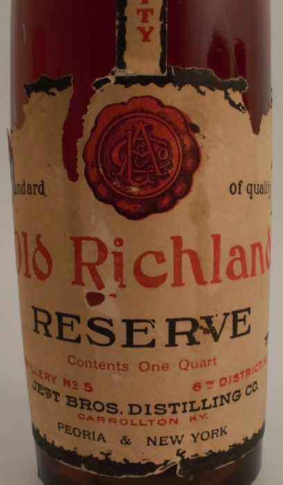 A Bottle of American Old Richland, 1902 - Image 2 of 2