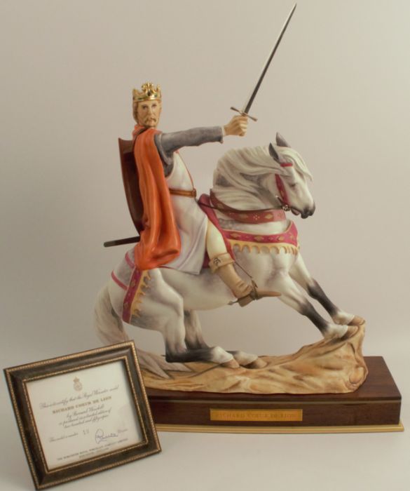 A Royal Worcester limited edition model, Richard Coeur De Lion, from the Famous Military