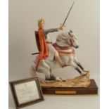 A Royal Worcester limited edition model, Richard Coeur De Lion, from the Famous Military