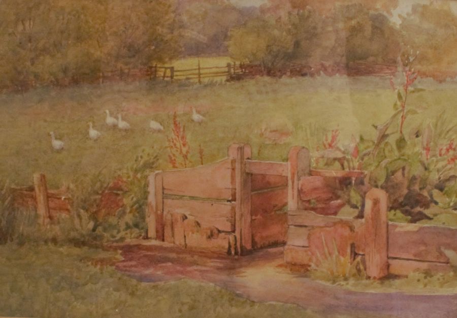 Charles Edward Wilson, watercolour, The Sluice Gate, 7.5ins x 10.5ins - Image 2 of 4