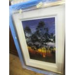 Rolf Harris, limited edition print, 86/195, Darwin Dawn, 34.5ins x 26.5ins (D)