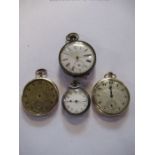 Four pocket watches