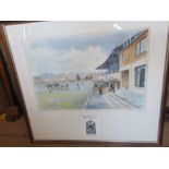 James Bowman, limited edition print,1890-1990 George Heriot's Rugby Club, 18/100 signed by the