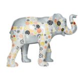 Silverella Metal panelled elephant, showing inner cog workings H1600mm x L2150mm x W800mm, weight