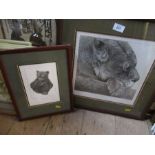 Gary Hodges, two limited edition prints, Brown Bear Cub and In Dreams, signed in pencil