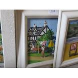 Alan King, five various oil on boards, of various sizes and subjects