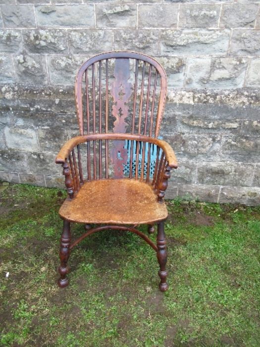 A Windsor armchair