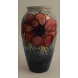 A Moorcroft vase, decorated in the Anemone pattern, script and print marks to the base, height 7.