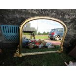 37117  An over mantle mirror