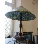 A Tiffany table lamp