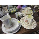 A quantity of Peter Rabbit and Bunnykins cups, saucers and bowls