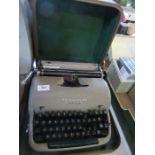 A cased Remington typewriter