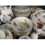 A collection of Royal Worcester Evesham dinner and tea ware