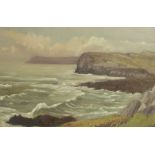 Bryan Taylor, oil on board, coastal scene, 11ins x 17ins