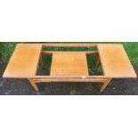 36329 A G plan coffee table, missing glass, width 54ins, height 20ins