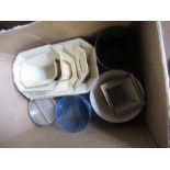 A box of sundries, to include plant pots, etc.