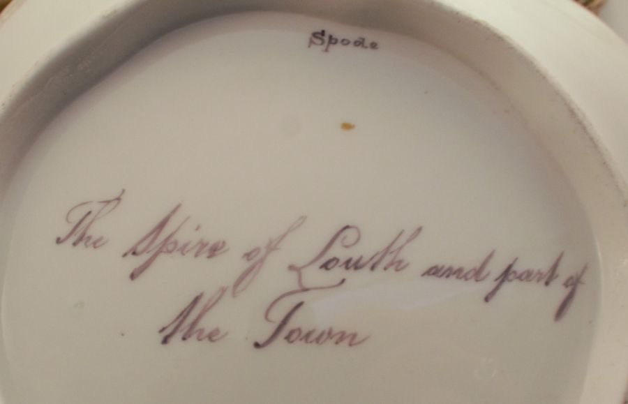 An extensive 19th century Spode service, decorated with named landscape panels to gilt borders, - Image 12 of 20