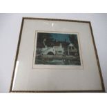 Frederick Marriott, RE, ARCA (1860-1941), framed coloured etching titled, A Farm near Falaise,