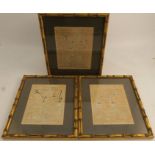 Three Antique black and white engravings, Butchers Cuts used by the London Butchers, 7ins x 5ins