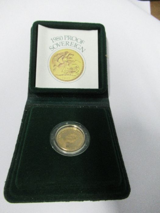 A 1980 proof sovereign, in plastic slip - Image 2 of 4