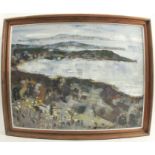 Robert D Bottom, oil on canvas, West to Arron Island Co. Donegal, 1977, 18.5ins x 23ins (D)Condition