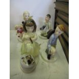 Four Royal Worcester figures from the Neal French Playtime series, Sheriff, Treasure Trove,