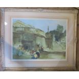 Four Russell Flint colour prints, all signed in pencil 3 approx 19ins x 25 ins, 1 approx 16 ins x 23