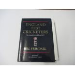 England Test Cricketers, The Complete Record from 1877, by Bill Frindall, published 1989, with