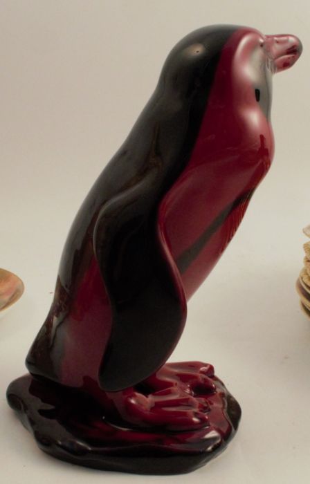 A Royal Doulton Flambe model, of a penguin by Noke, height 9ins - Good condition - Image 2 of 3