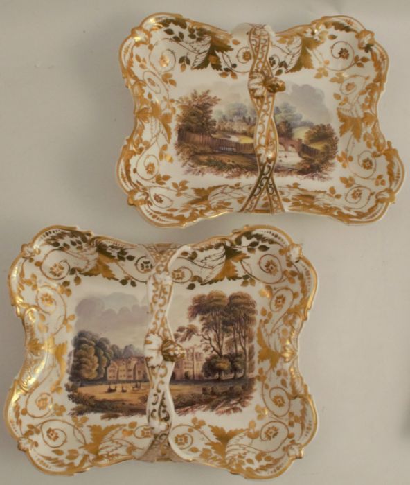 An extensive 19th century Spode service, decorated with named landscape panels to gilt borders, - Image 2 of 20