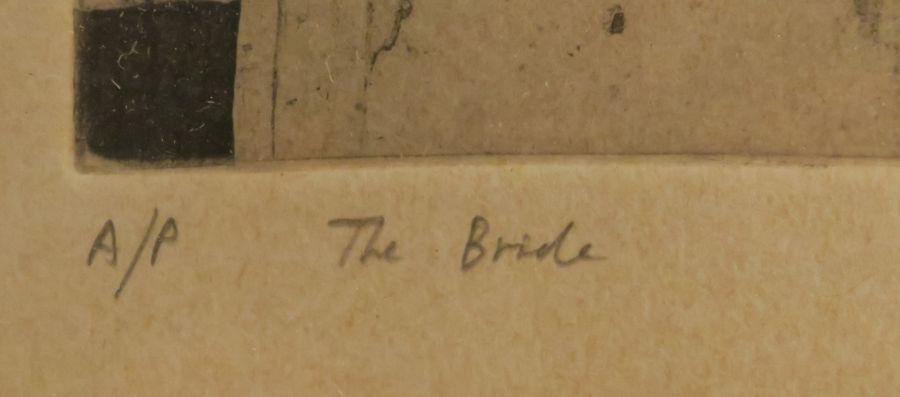 Robert Tilleard, artist proof print, The Bride The Bridegroom, 7.5ins x 8.5ins - Image 3 of 4