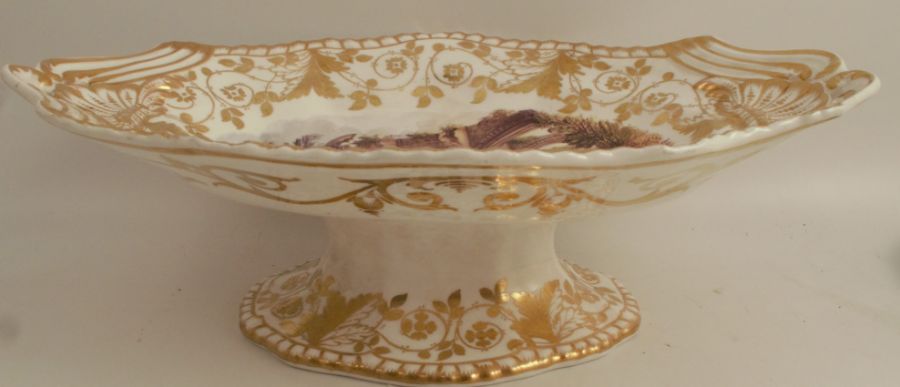 An extensive 19th century Spode service, decorated with named landscape panels to gilt borders, - Image 13 of 20