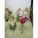 Five Royal Worcester models by Freda Doughty - all in good condition