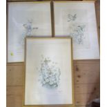 E Townsend, three limited edition colour prints, of birds, 21ins x 14.5ins