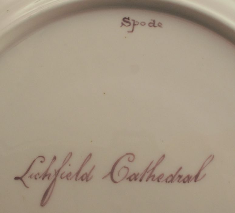 An extensive 19th century Spode service, decorated with named landscape panels to gilt borders, - Image 11 of 20
