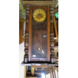 A Viennese style regulator clock, af