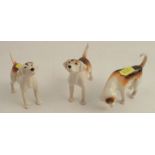 Three Beswick models, of hounds