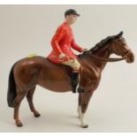 A Beswick model, of a huntsman on a bay horse, height 8.5ins