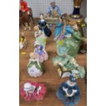 Ten Royal Doulton figures, Goody Two Shoes, Cherie, Penny, Ascot, Dinky Do, Tess, Grace, Debbie,