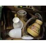 A box of assorted items, to include Worcester plates, glass rinser etc