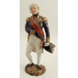 A Dresden porcelain model, of Nelson 1815, af, height 9.75ins