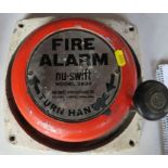 A vintage Nu-Swifty fire alarm, model 3939