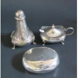A Victorian Silver Pepper Exeter 1877 Josiah Williams & Co., Birmingham silver snuff and mustard,