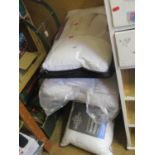 4ft Mattress Topper, two pillows and loose sofa cover